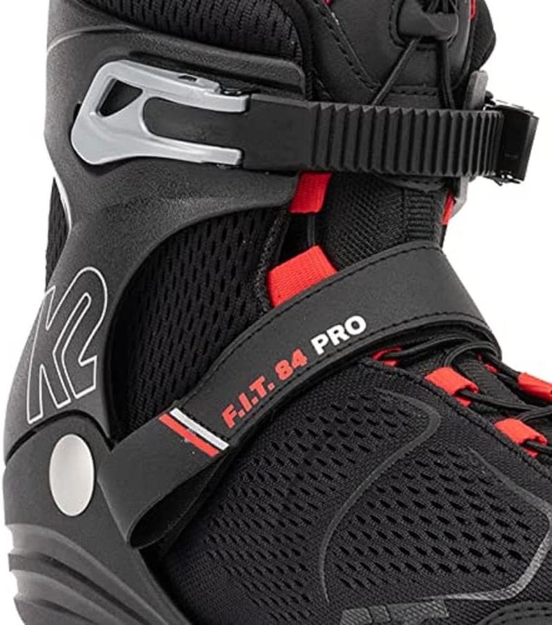 K2 F.I.T. 84 Pro Black-Red Mens Inline Skates - Image 3